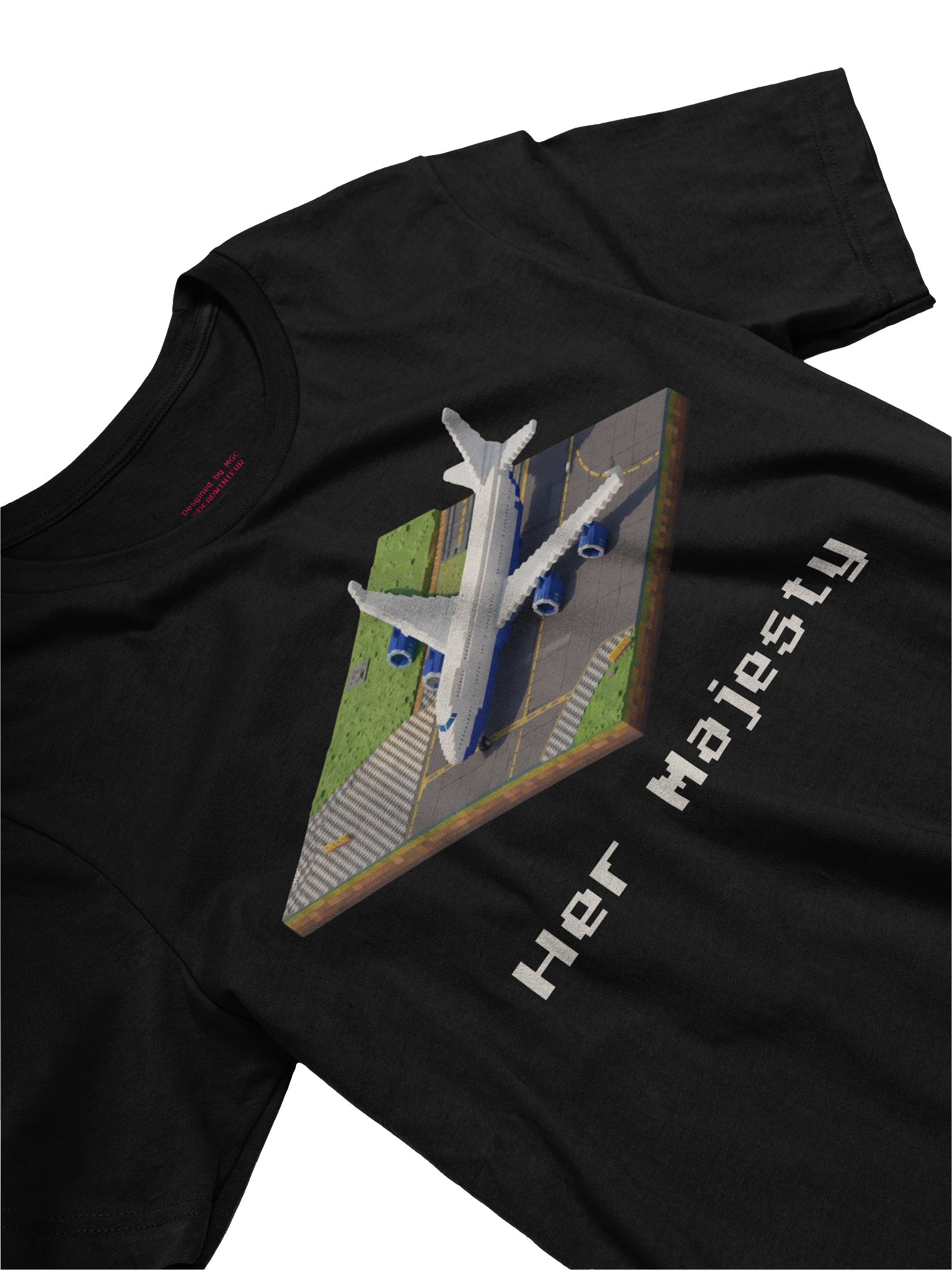 "Her Majesty" Queen White Boeing 747 Shirt product image (3)