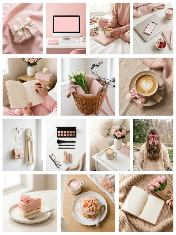 MRR & PLR Pink Aesthetic Stock Photos product image (3)