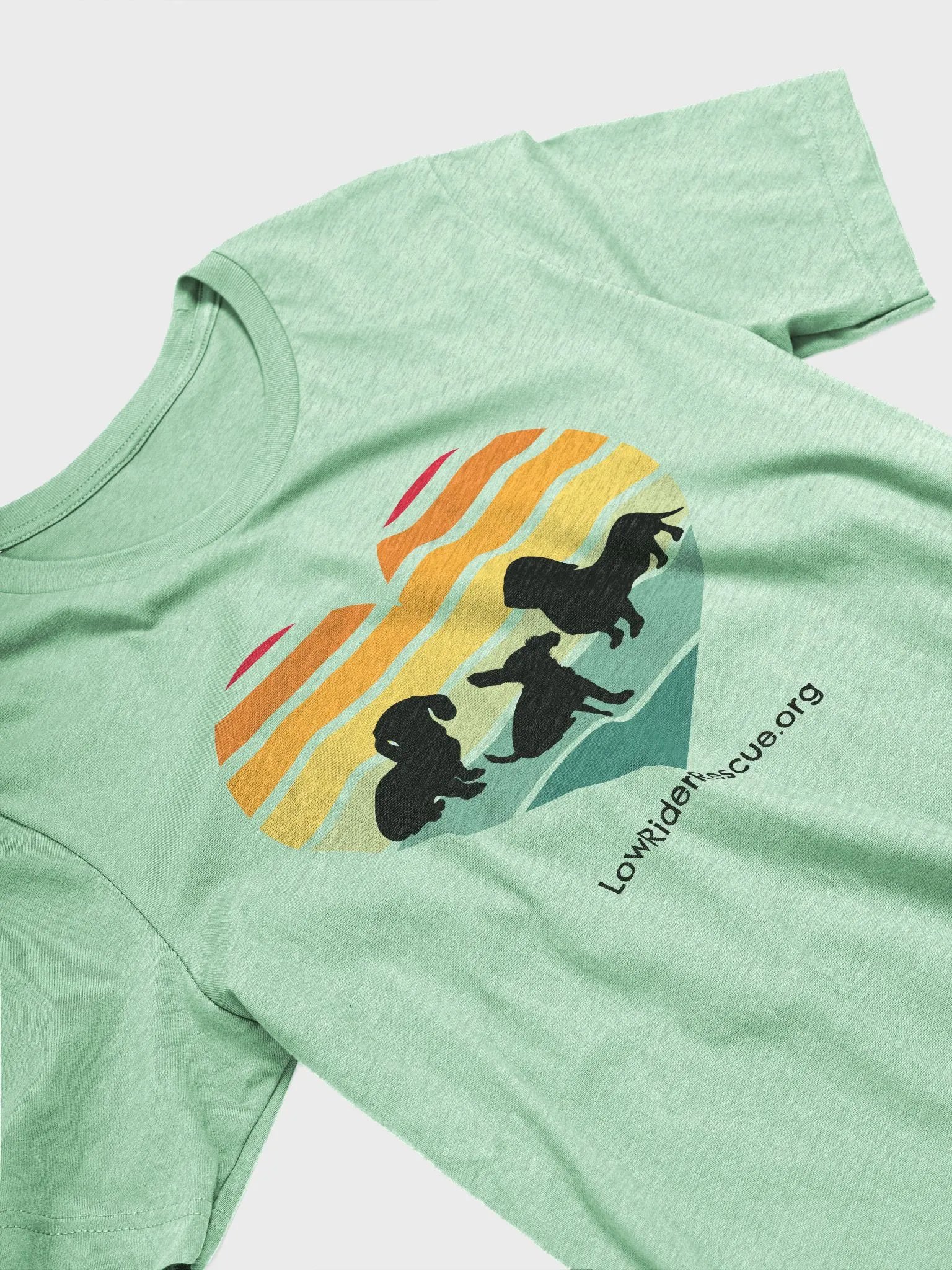 Double Doxies and a Chiweenie Sunset Heart Soft T product image (3)