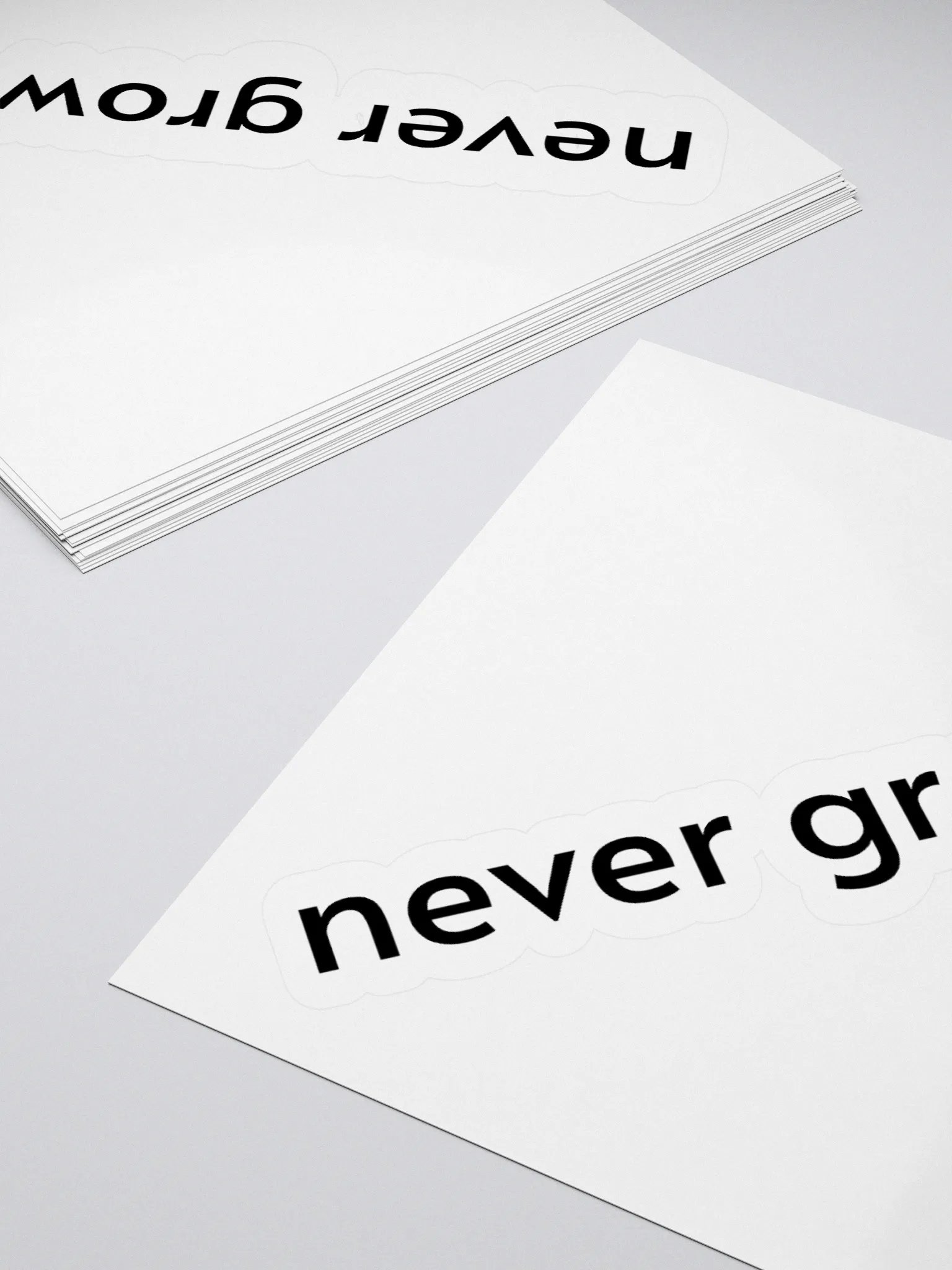 "never grow up." Sticker product image (13)