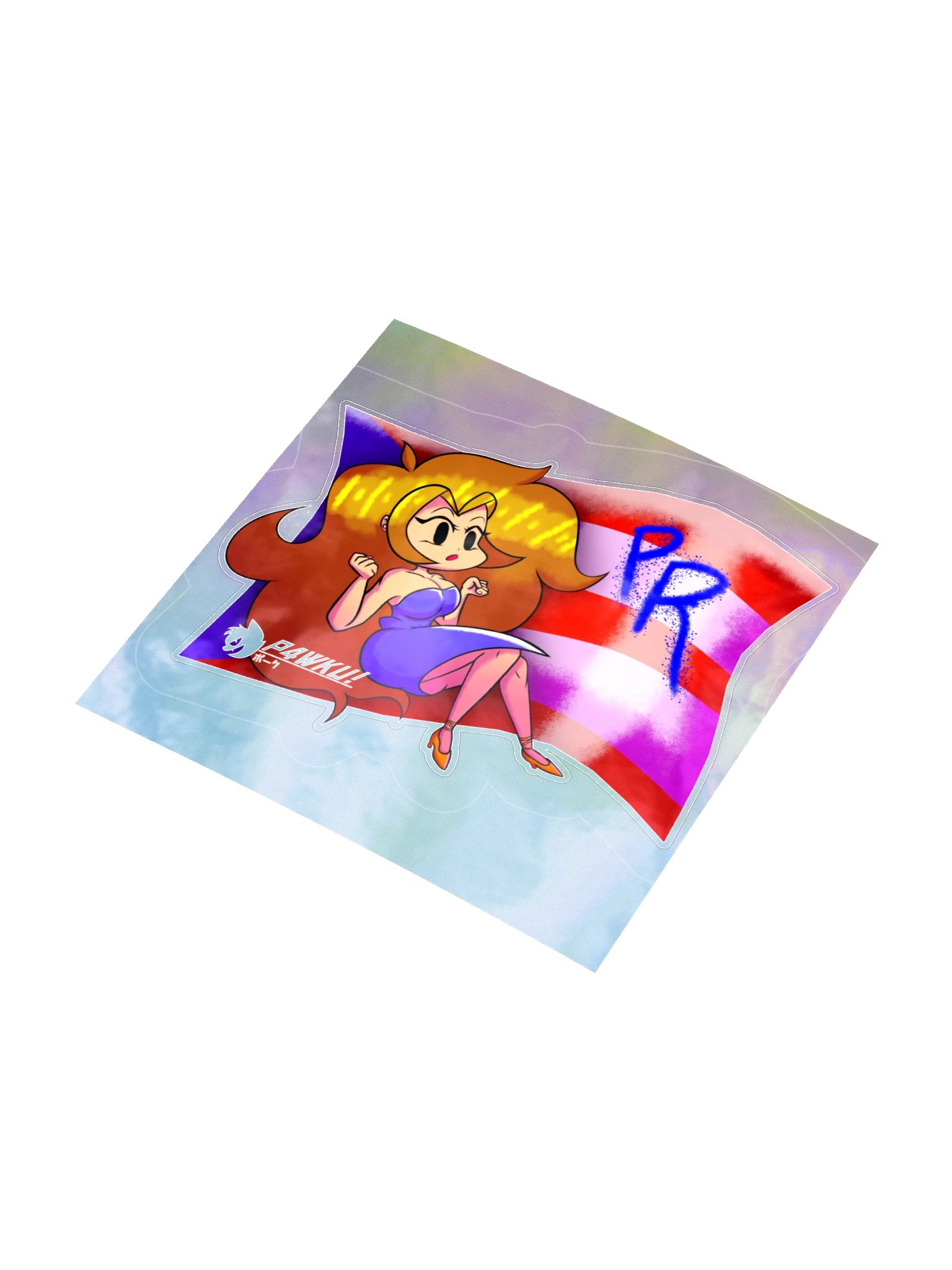 La Girlfriend Boricua - P4WKU!(Holo-sticker) product image (7)