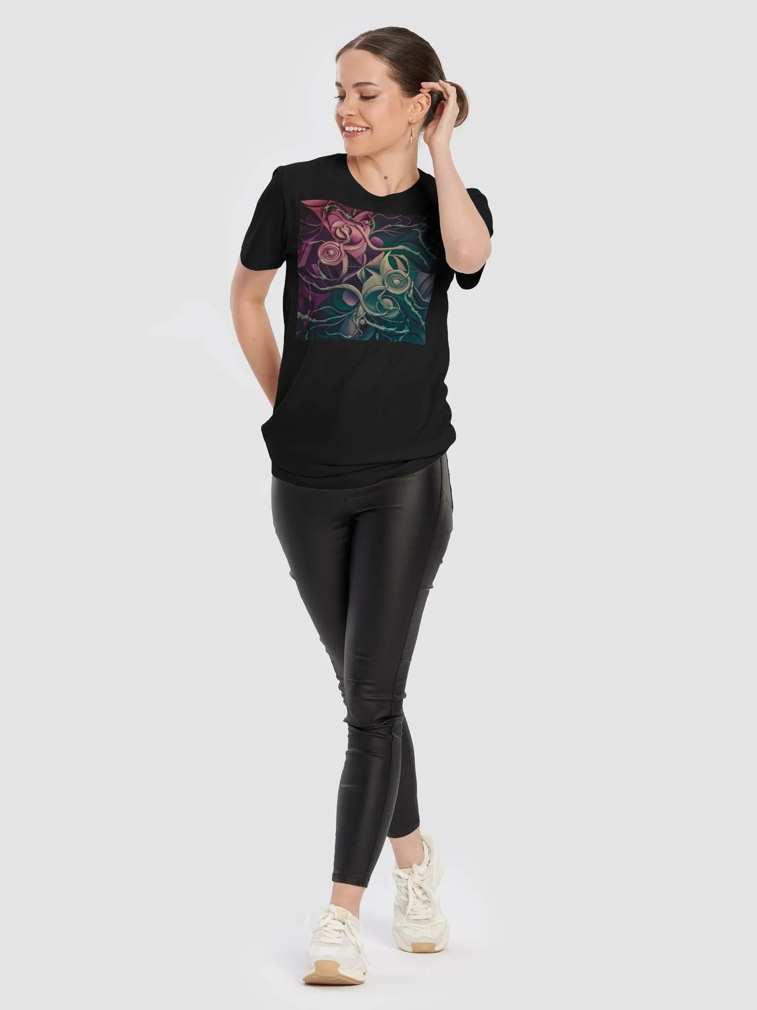 Graphic Grove Abstract Floral T-Shirt - Soft Cotton | Unisex product image (10)