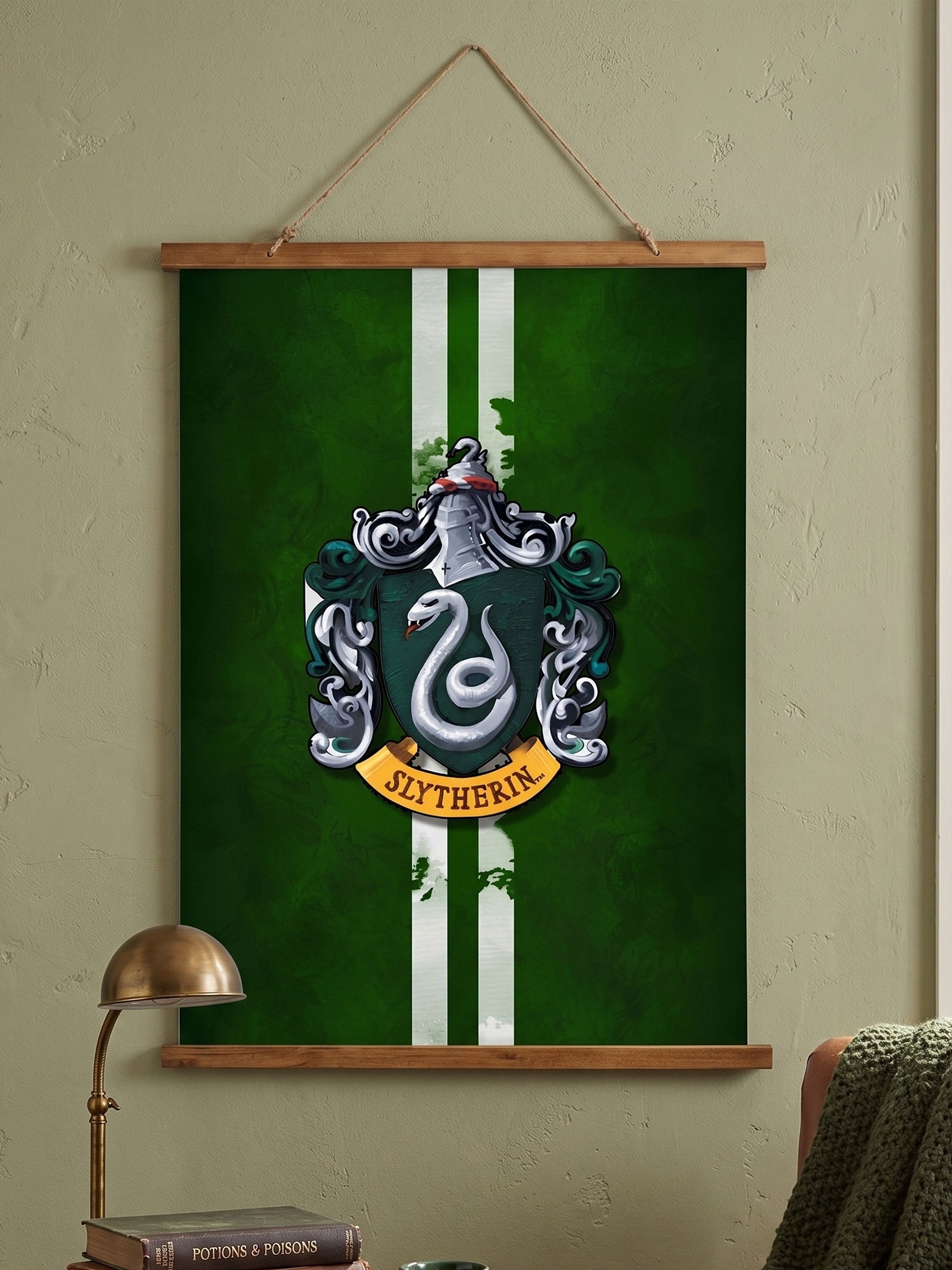 Rustic Hogwarts House Wall Flags: Gryffindor, Slytherin, Ravenclaw, and Hufflepuff product image (10)