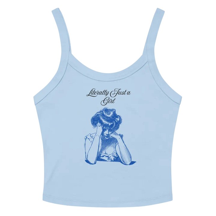 Literally Just a Girl Tank (Blue Print) product image (6)