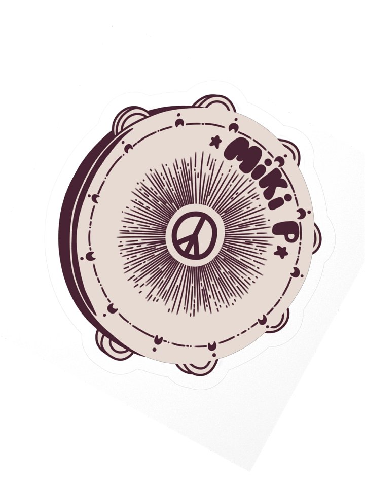 Peace Tambourine Sticker product image (4)