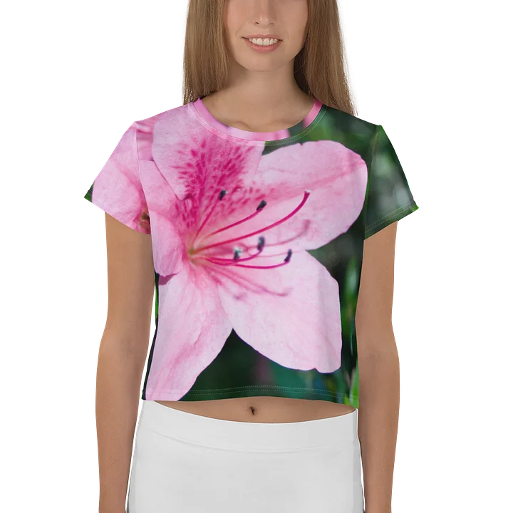 Pink Flower Women's Crop Tee product image (1)