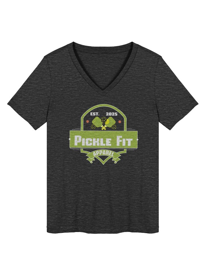 Pickle Fit Green Logo V-Neck Tee Womens product image (1)