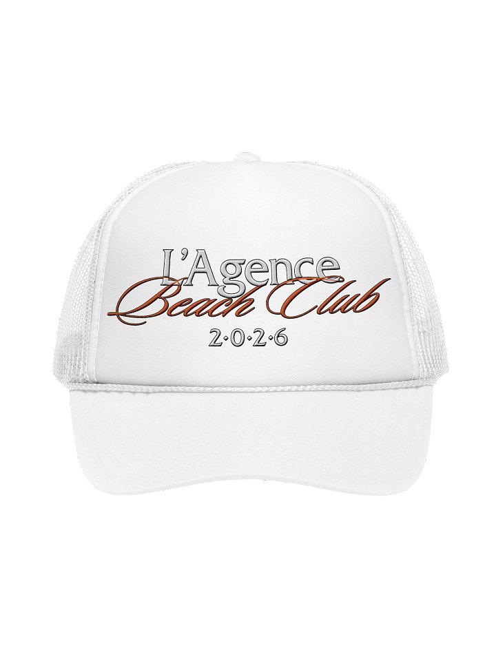L'Agence Beach Club 2026 Trucker Hat - White product image (1)