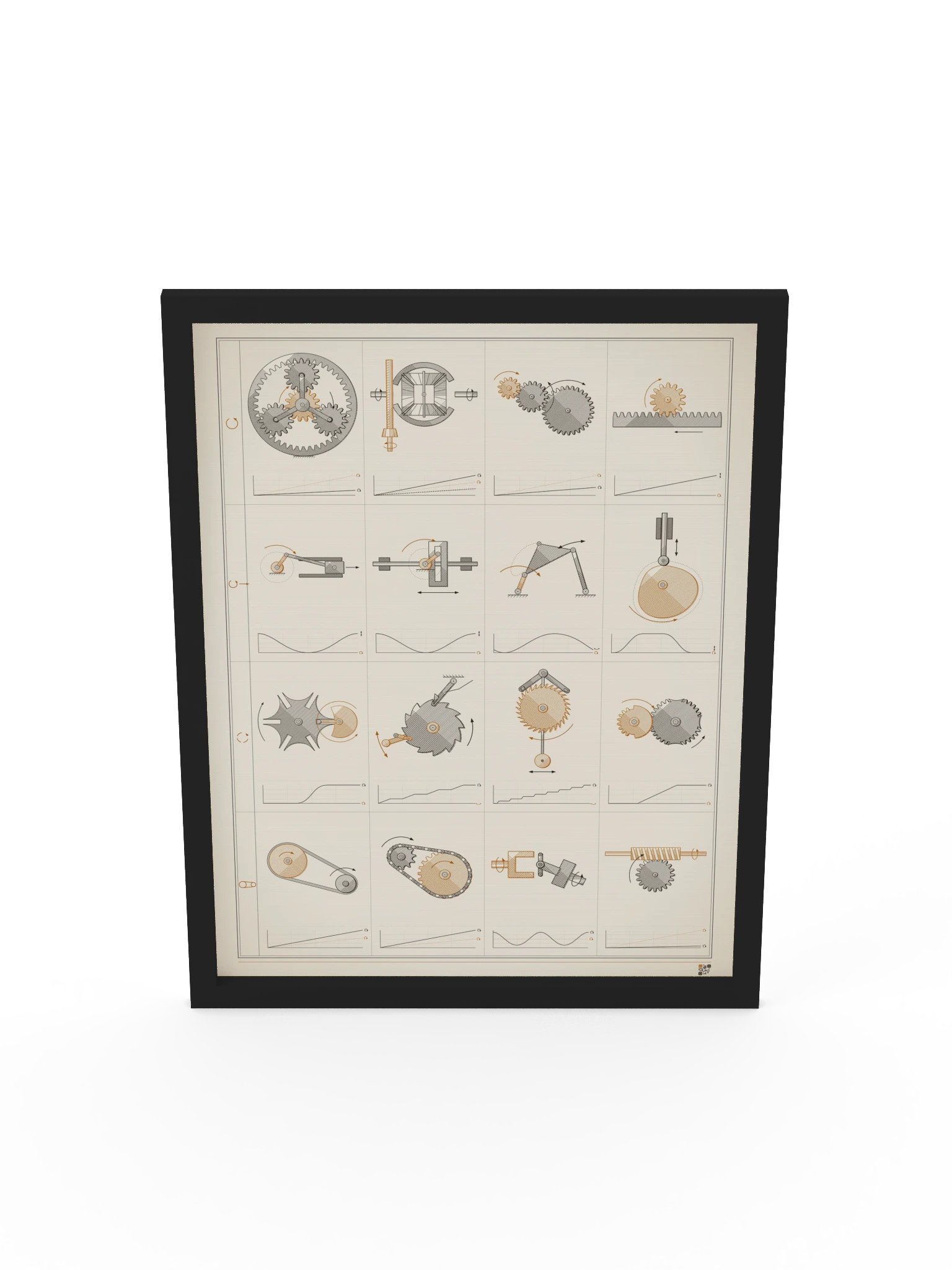 MOTION · 機構図鑑の版画 · 額装 product image (5)