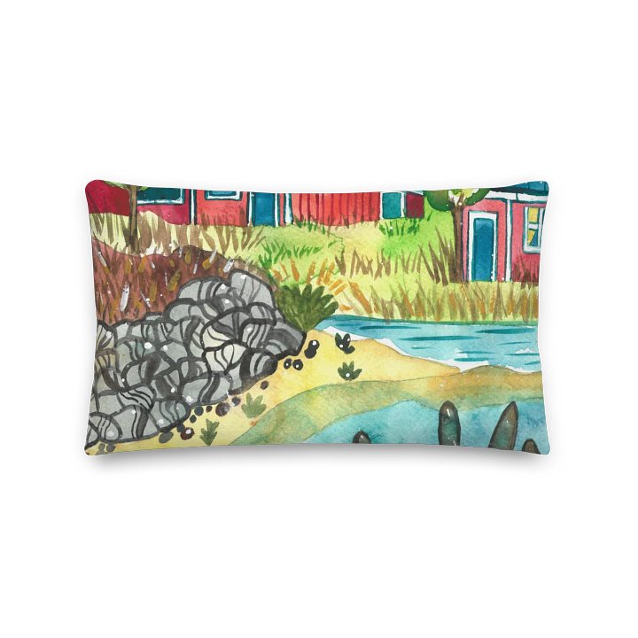 Fishing Village Premium Pillow product image (2)