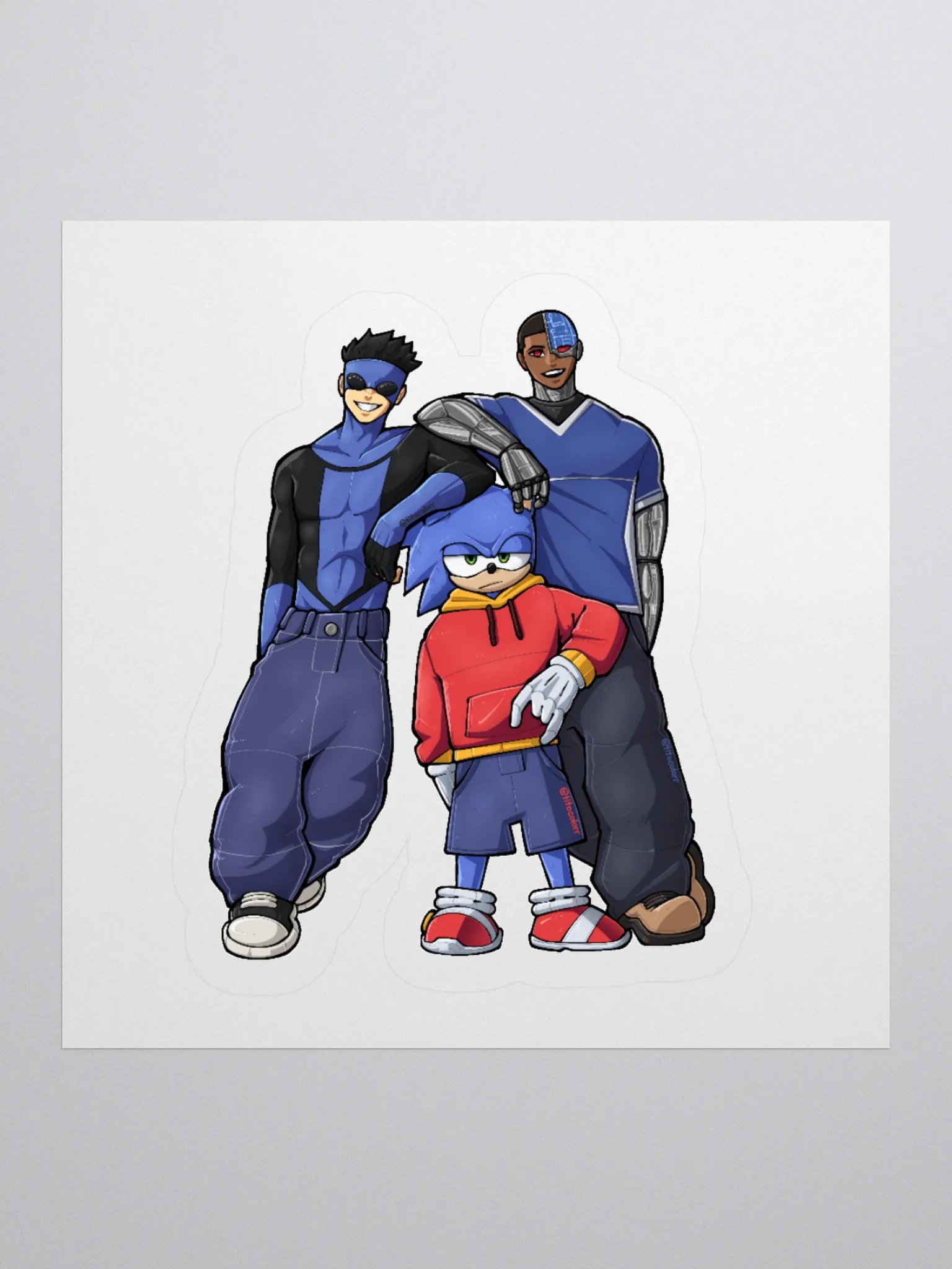 "TEAM BLUE" Sticker product image (2)