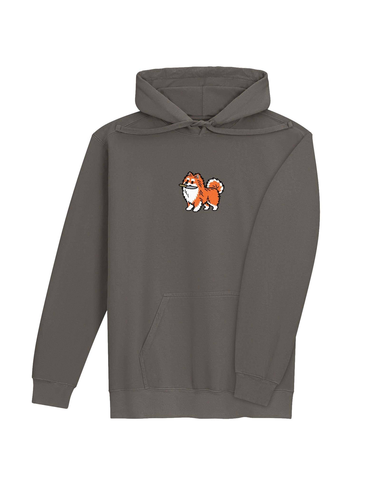 Funny Chibi-Style Pomeranian(Orange) Embroidered Premium Hoodie product image (19)