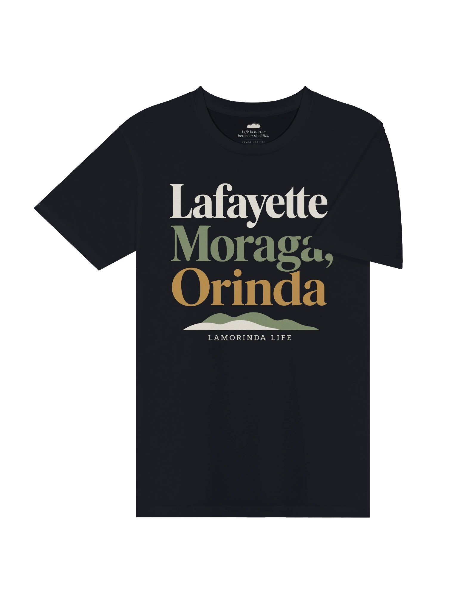 Lafayette, Moraga & Orinda T-Shirt | Dark Colors product image (4)