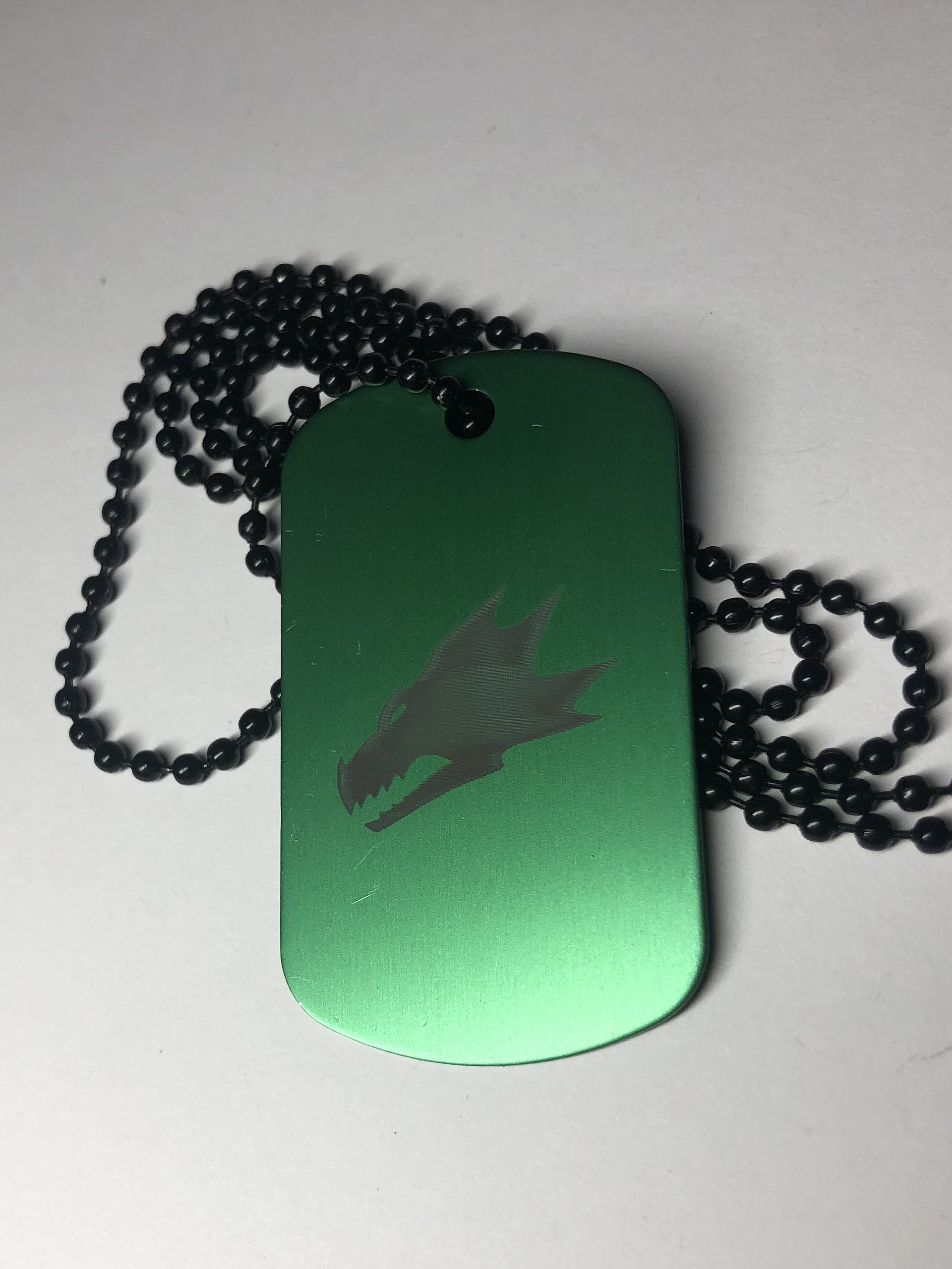 FLAME WITHIN - Engraved Dog Tag Pendant Necklace product image (2)