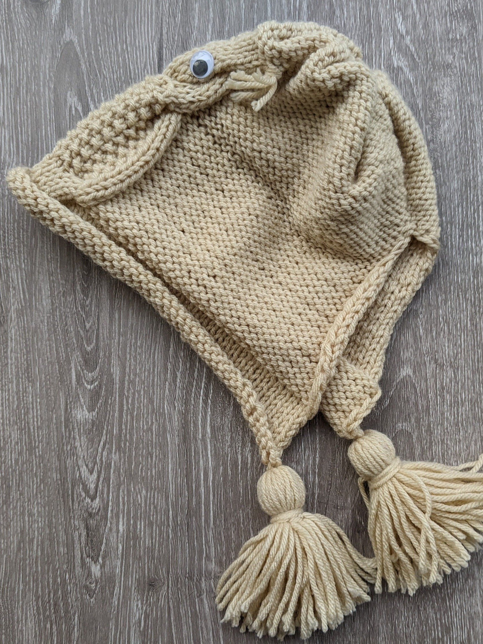 Knit Owl Hat Pattern (Toddler Size) product image (2)