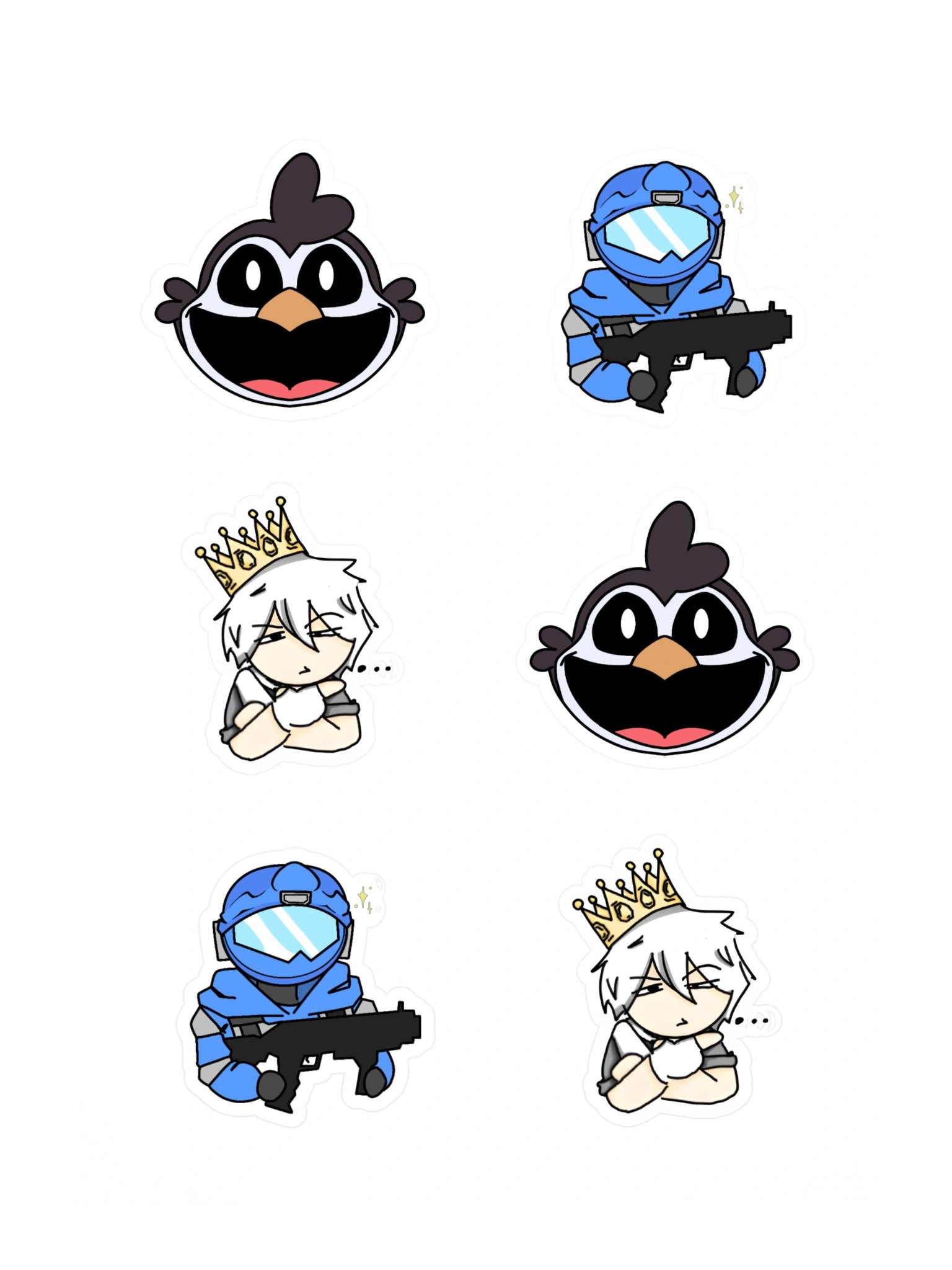 'The Big Three' Kiss Cut Stickers product image (3)