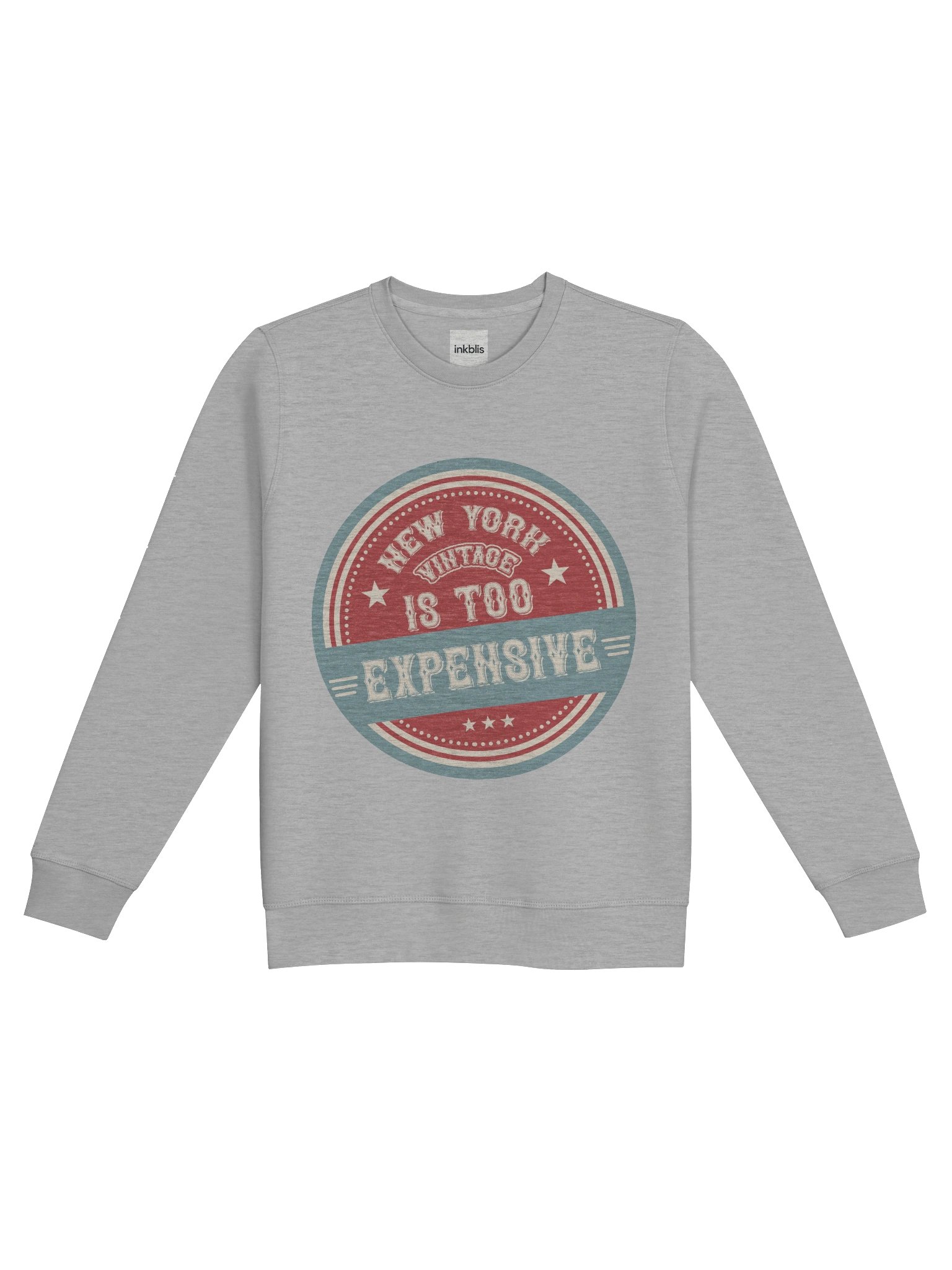 “New York Is Too Expensive” Vintage Badge Sweatshirt product image (1)