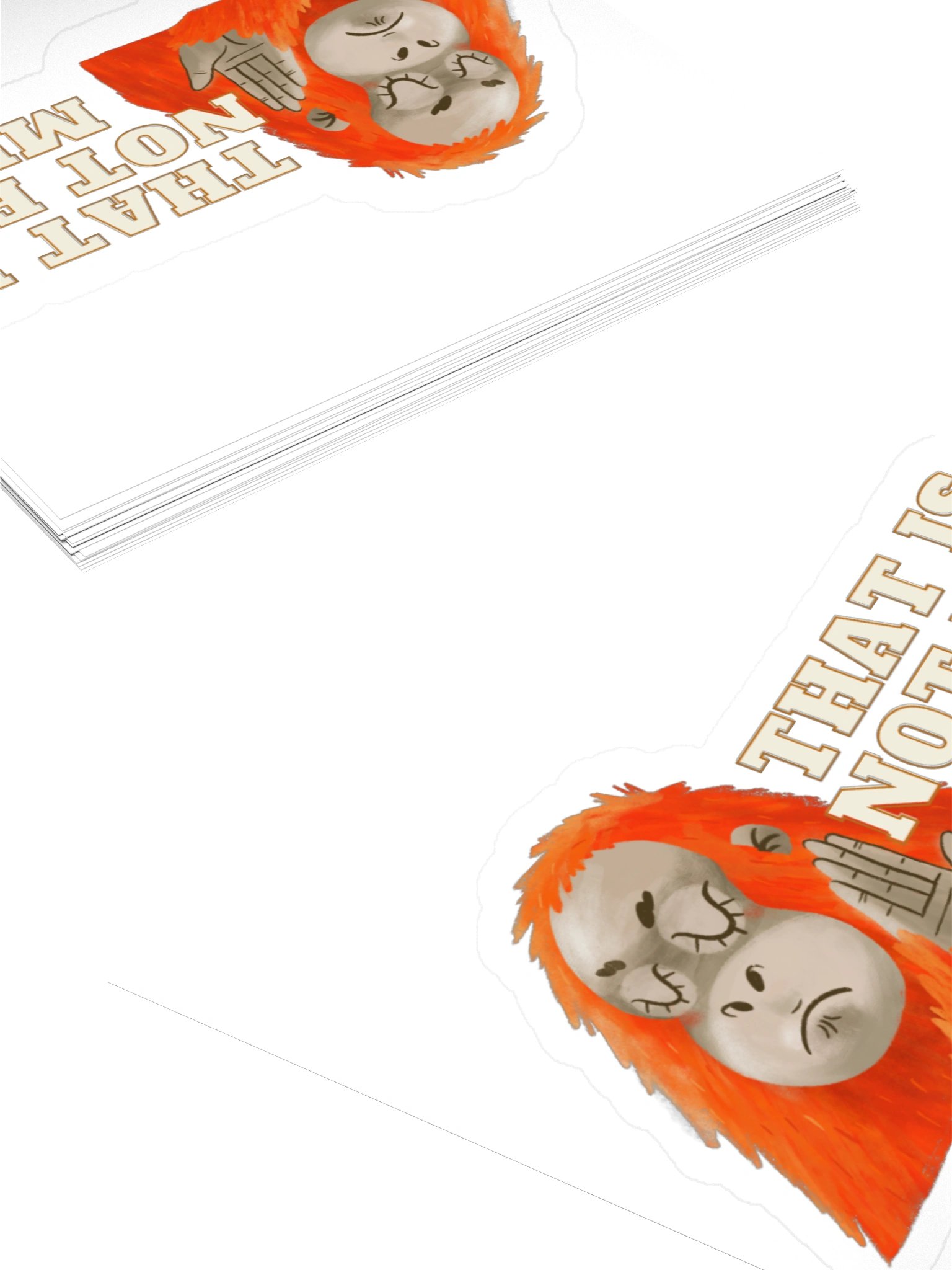 That Is Not for Me Orangutan Sticker product image (7)