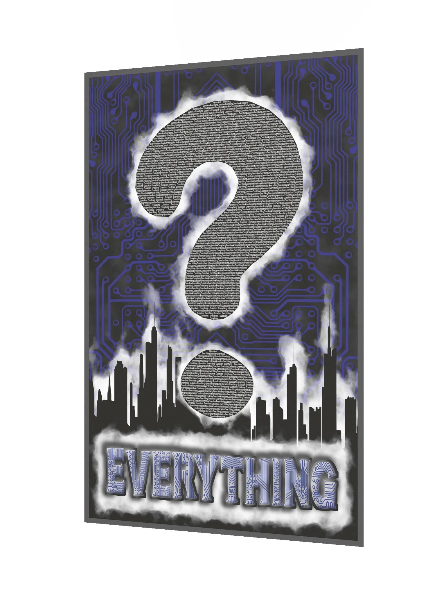 Question Everything Poster – Thought-Provoking Typography Wall Art product image (2)