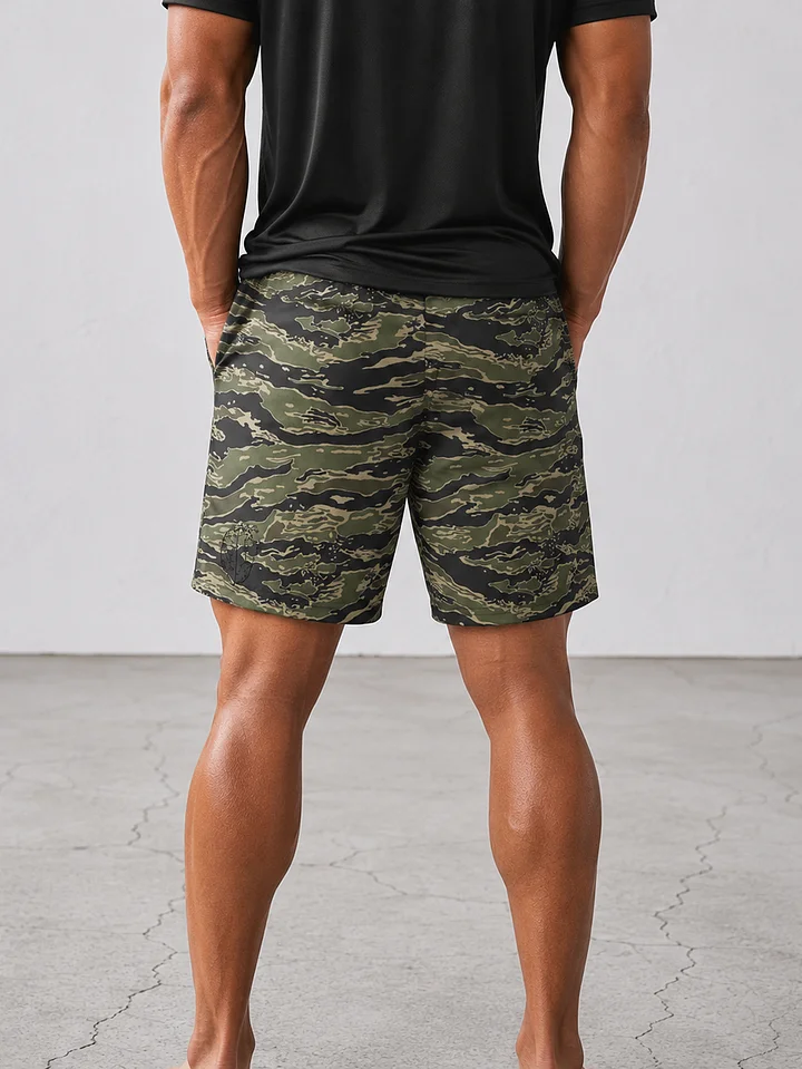 UNAFRAID Tiger Stripe 7" Hybrid Training Shorts product image (2)
