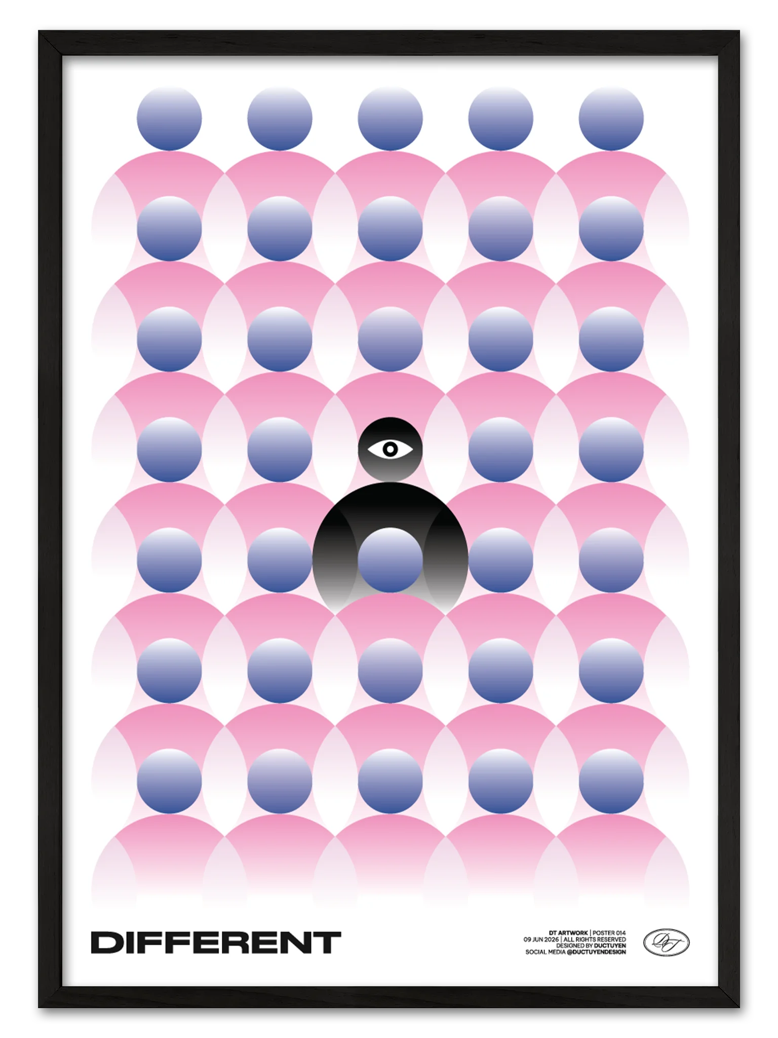 "DIFFERENT" Framed Poster product image (25)