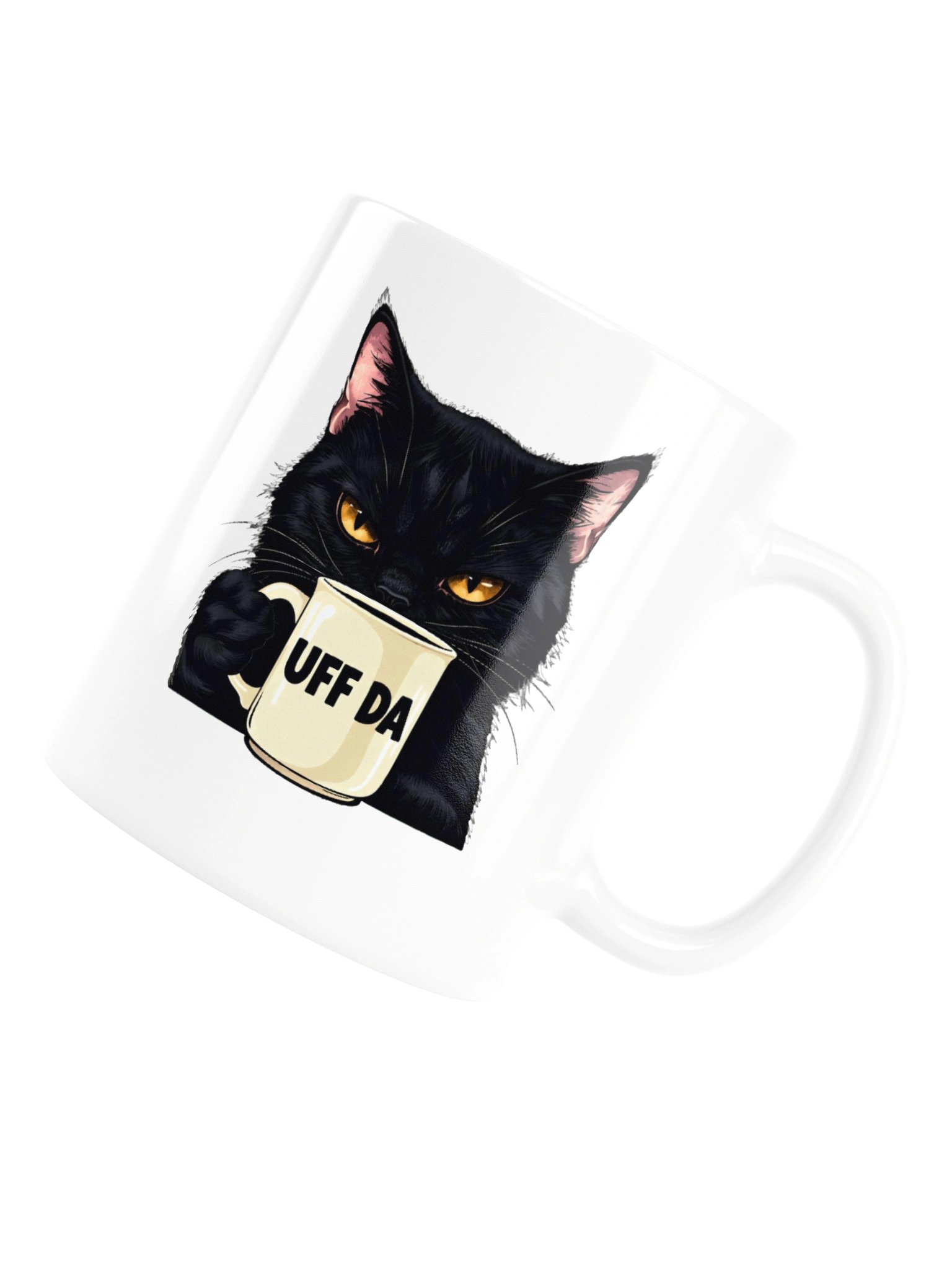 UFF DA Black Cat Mug product image (16)