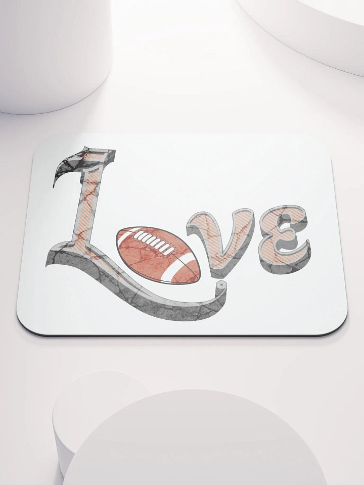 Love Football Mouse Pad product image (1)