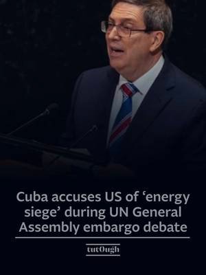 🇨🇺🇺🇸🇺🇳Cuban Foreign Minister Bruno Rodríguez Parrilla accused the United States of intensifying its longstanding economic embargo during a debate at the UN General Assembly, arguing that recent measures have further restricted Cuba’s economy and energy supplies. Addressing Member States, Rodríguez Parrilla claimed Washington was conducting a “multi-dimensional non-conventional warfare” against Cuba and described the latest restrictions as an “energy siege” equivalent to a naval blockade.  He also alleged that US sanctions seek to “provoke in Cuba a humanitarian crisis” and warned that such measures undermine international law, freedom of navigation and the sovereignty of states engaging with Cuba. The debate was held after the General Assembly voted to reopen its agenda item on the US embargo, despite opposition from Washington, allowing Member States to discuss the issue during the Assembly’s 80th session.  The US embargo has remained a recurring issue at the United Nations for decades, with annual resolutions typically calling for its end. This year’s debate comes amid heightened tensions following additional US restrictions on Cuba, including measures affecting fuel supplies, while Havana continues to argue that sanctions are the principal driver of the country’s economic difficulties. The United States maintains that the Cuban government poses a threat to US national security and foreign policy. In an Executive Order signed on 1 May 2026, the Trump administration expanded sanctions targeting individuals and entities linked to the Cuban government, stating the measures were aimed at those responsible for repression in Cuba and for “threats to United States national security and foreign policy.”   ℹ️      UN Web TV 📸  (Photo credit: X/@BrunoRguezP) #Cuba #UnitedStates #UnitedNations #Geopolitics #WorldNews