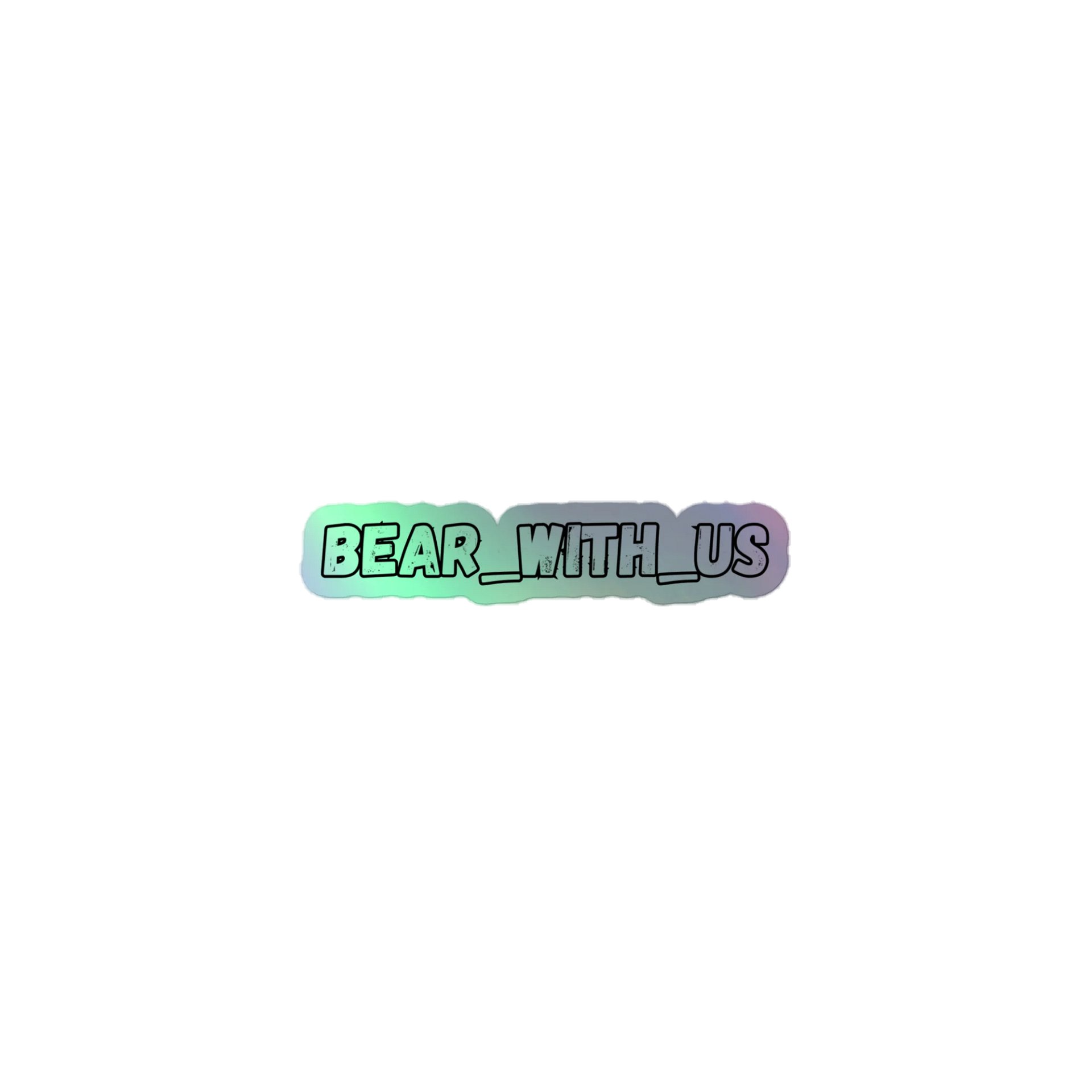 Bear With Us Logo Sticker product image (1)