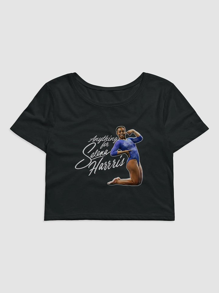 Anything for Selena Harris Women's Crop Baby Tee product image (2)