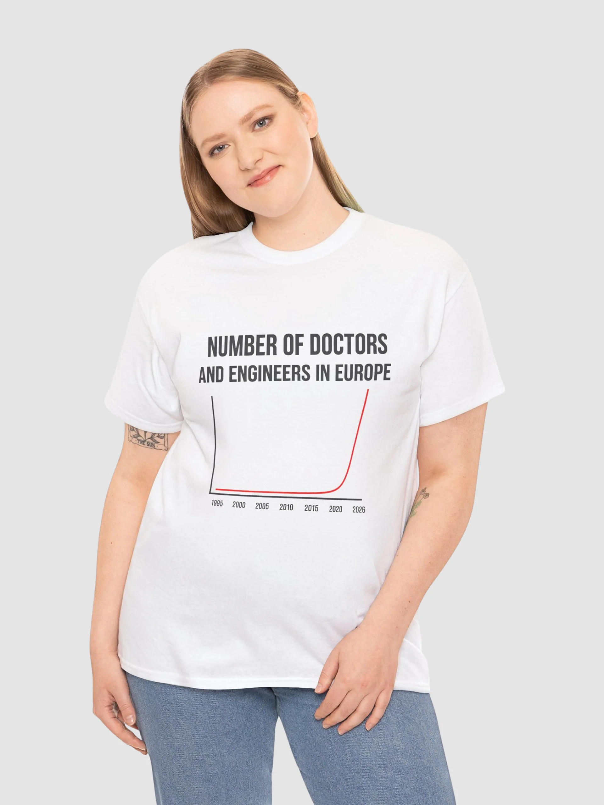 Number of Doctors and Engineers in Europe Shirt product image (1)