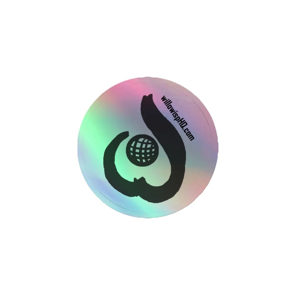 WILLOWISP Sticker (plain black) product image (1)