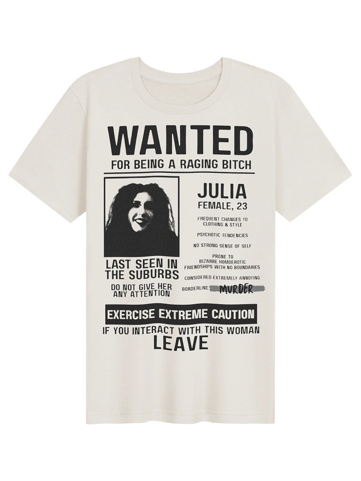 POSTMORTEM Wanted T-Shirt (White) product image (1)