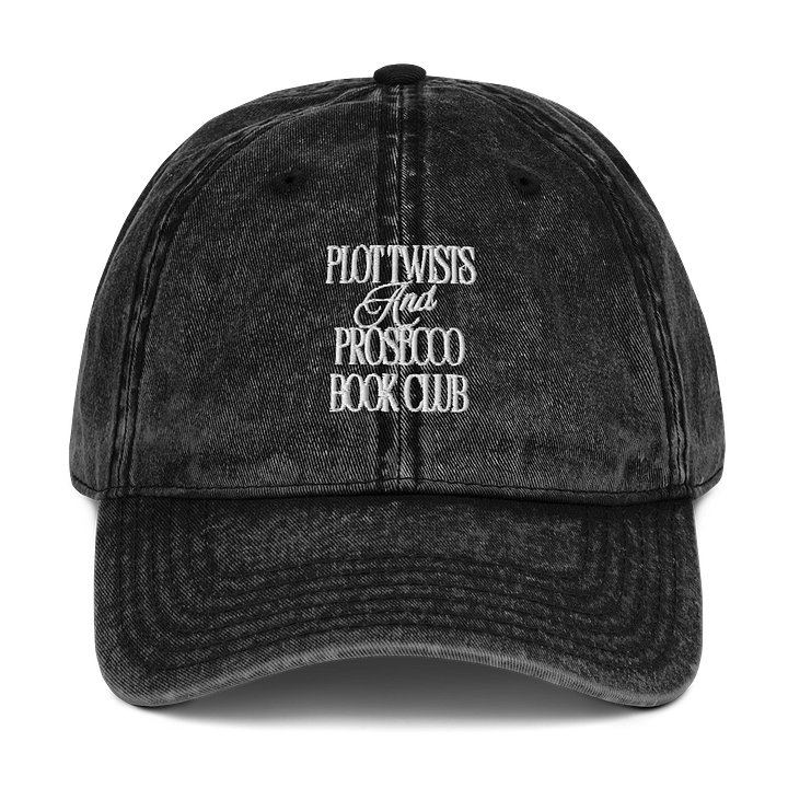 Official Plot Twists & Prosecco Book Club – Vintage Washed Dad Hat product image (1)