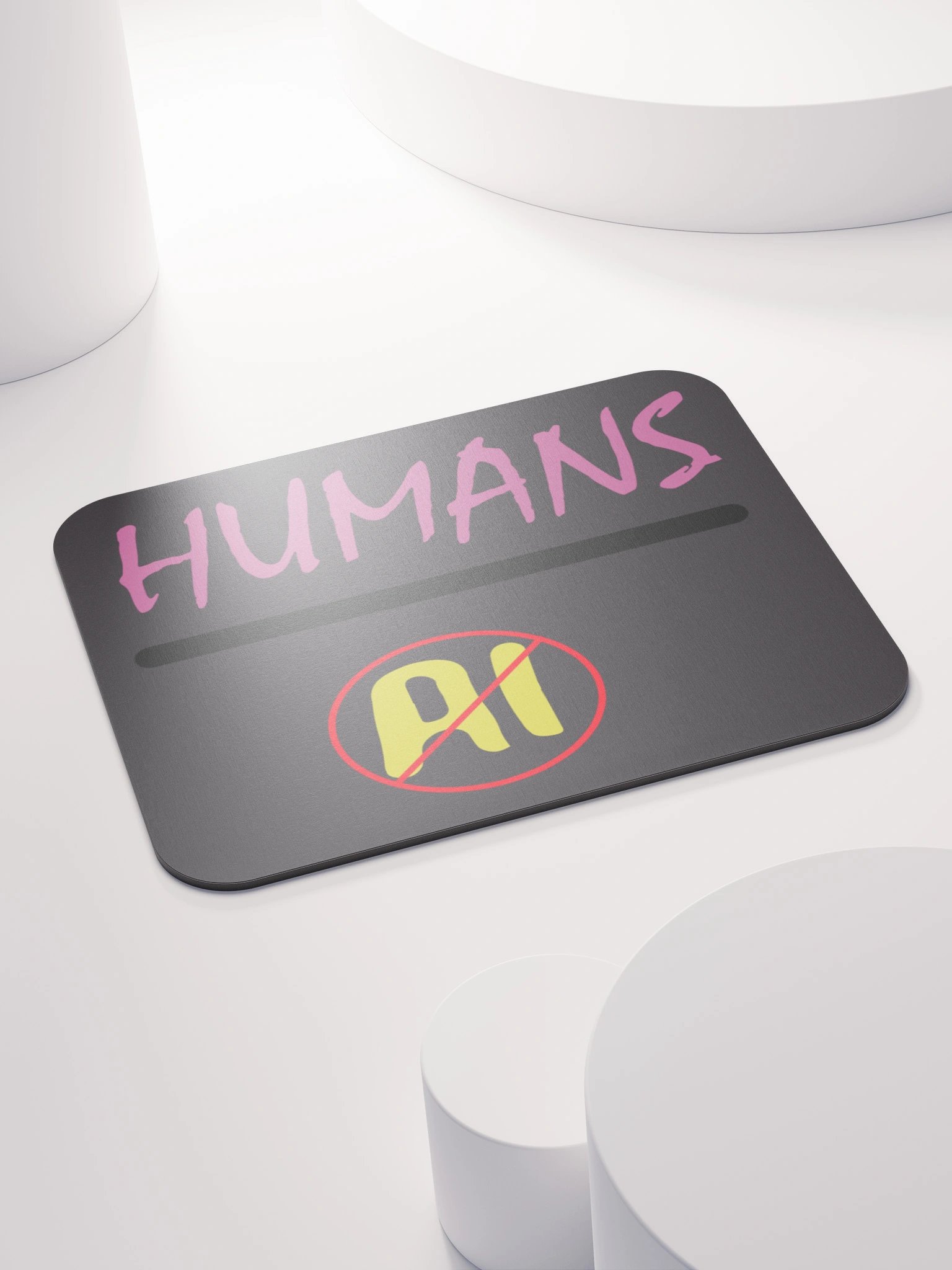 Humans over AI mousepads product image (4)
