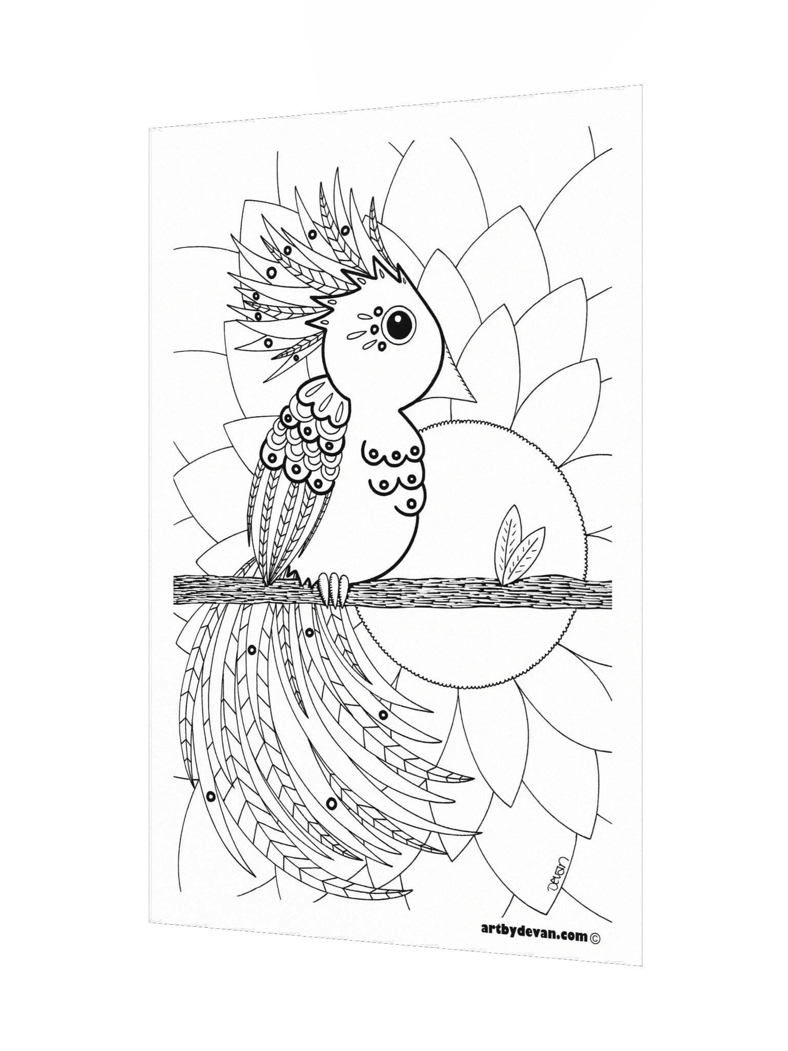 Color Your Own Art: Pretty Bird product image (3)