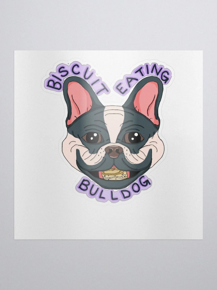 Biscuit Eating Bulldog! Sticker product image (1)