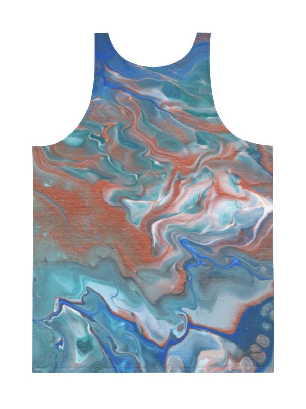 Metallic Orange Fluid Acrylic Tank Top product image (4)