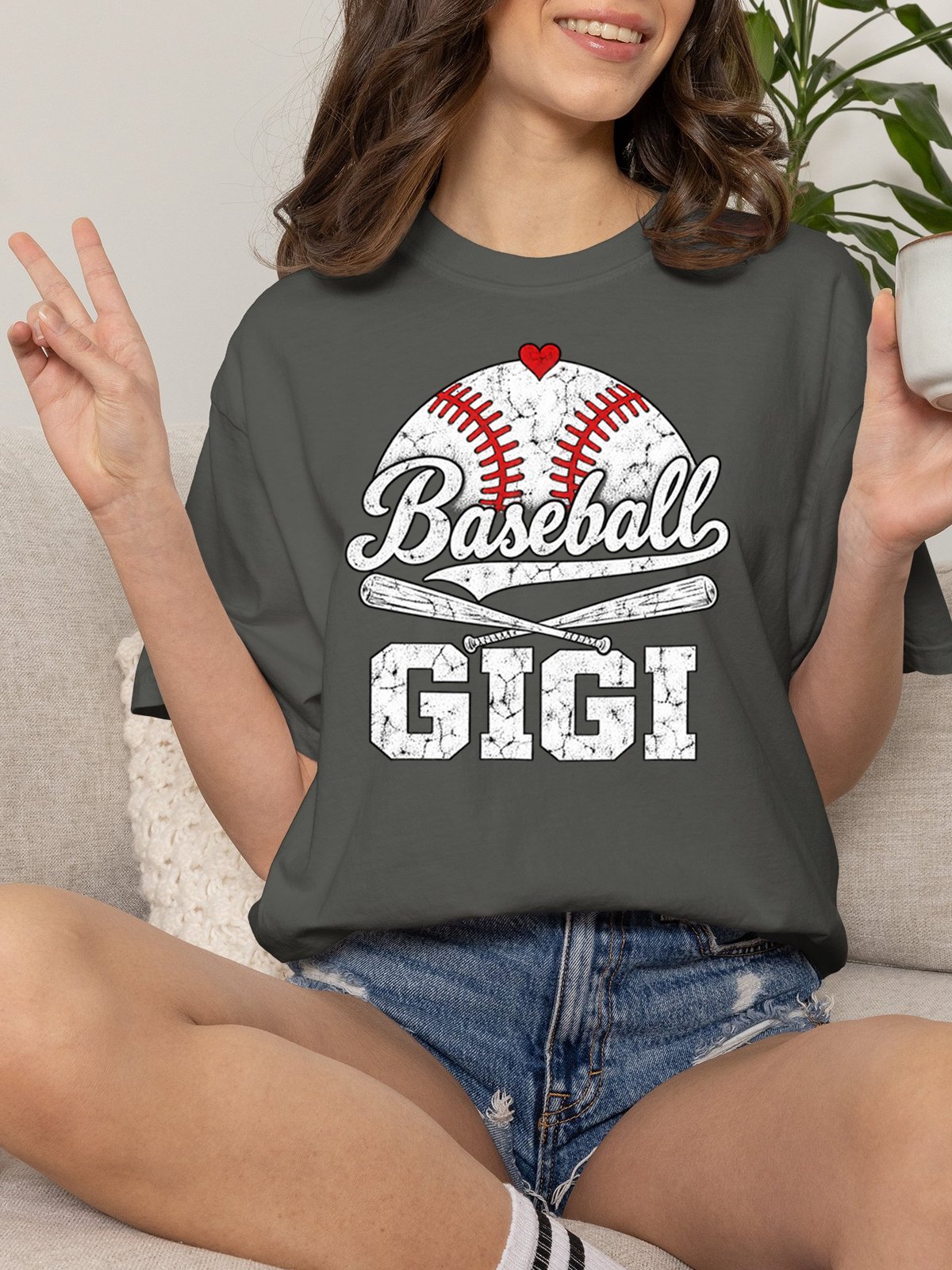 Vintage Baseball Gigi Comfort Colors T-shirt product image (2)