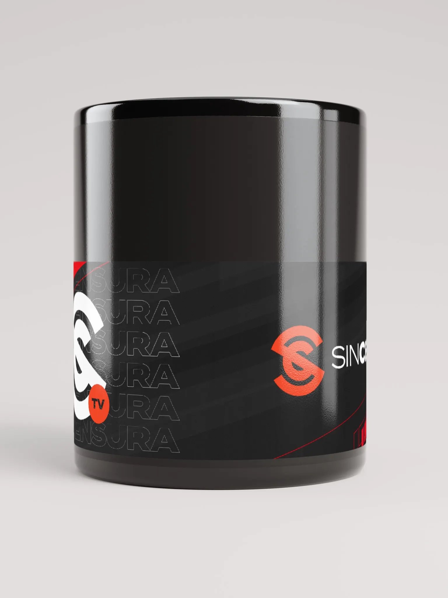 Taza glossy Sin Censura. Negro product image (5)