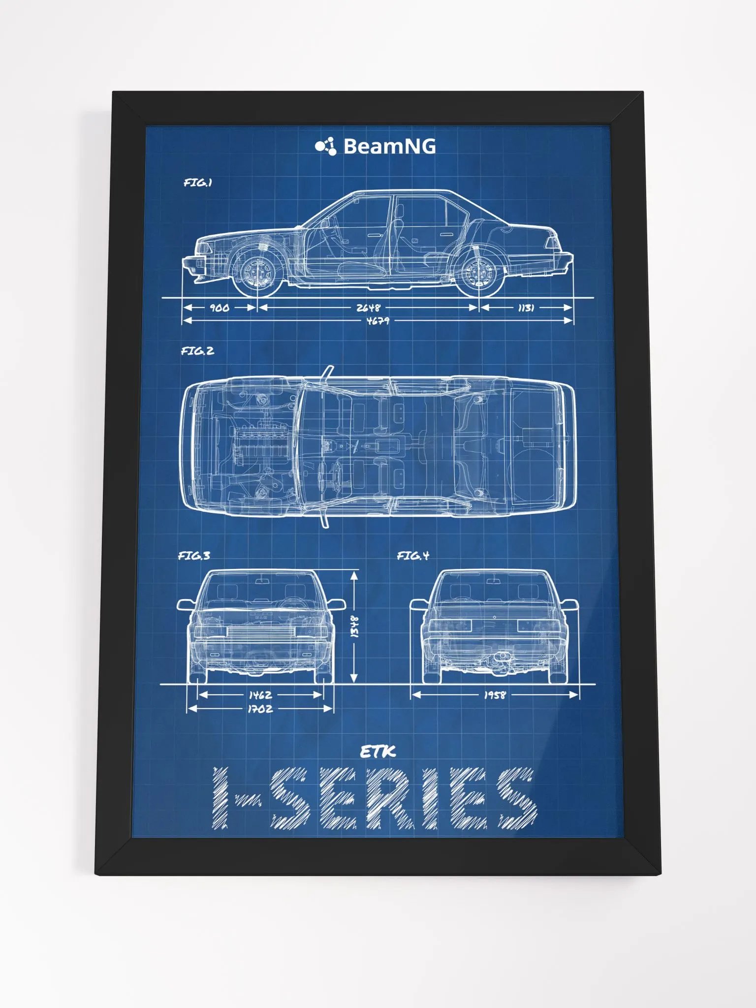 Framed Poster: ETK I-Series Blueprint product image (4)
