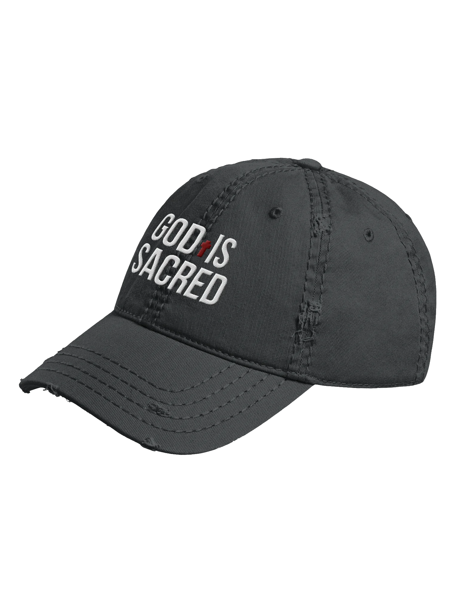 God Is Sacred - Distressed Dad Hat (Dark) product image (2)