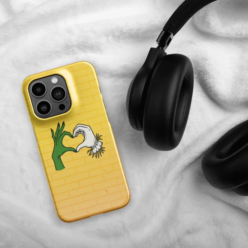 Wicked iPhone Case – Fiyero & Elphaba Heart Hands – Broadway Ship Art product image (3)