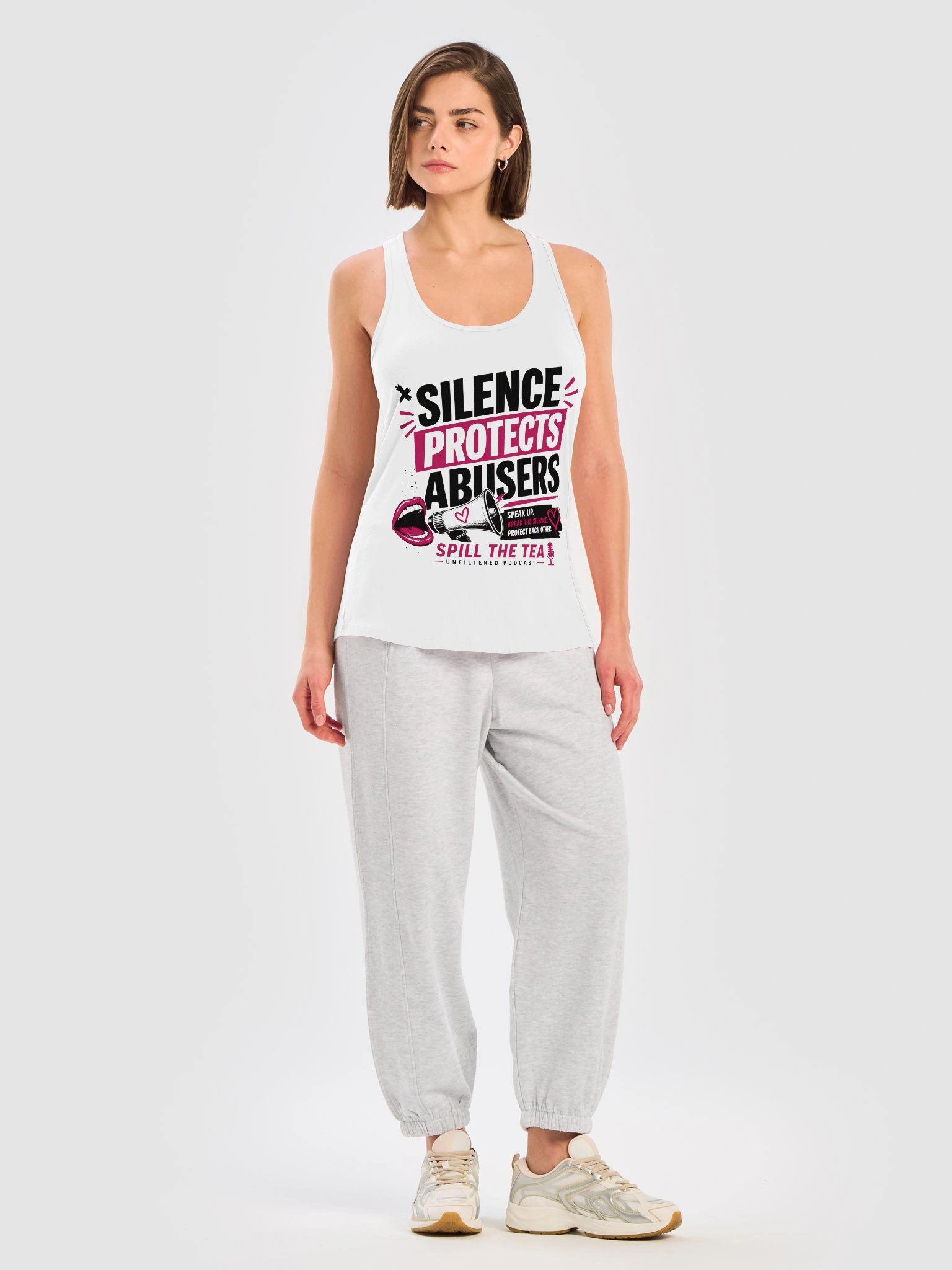Break the Silence Racerback Tank product image (17)