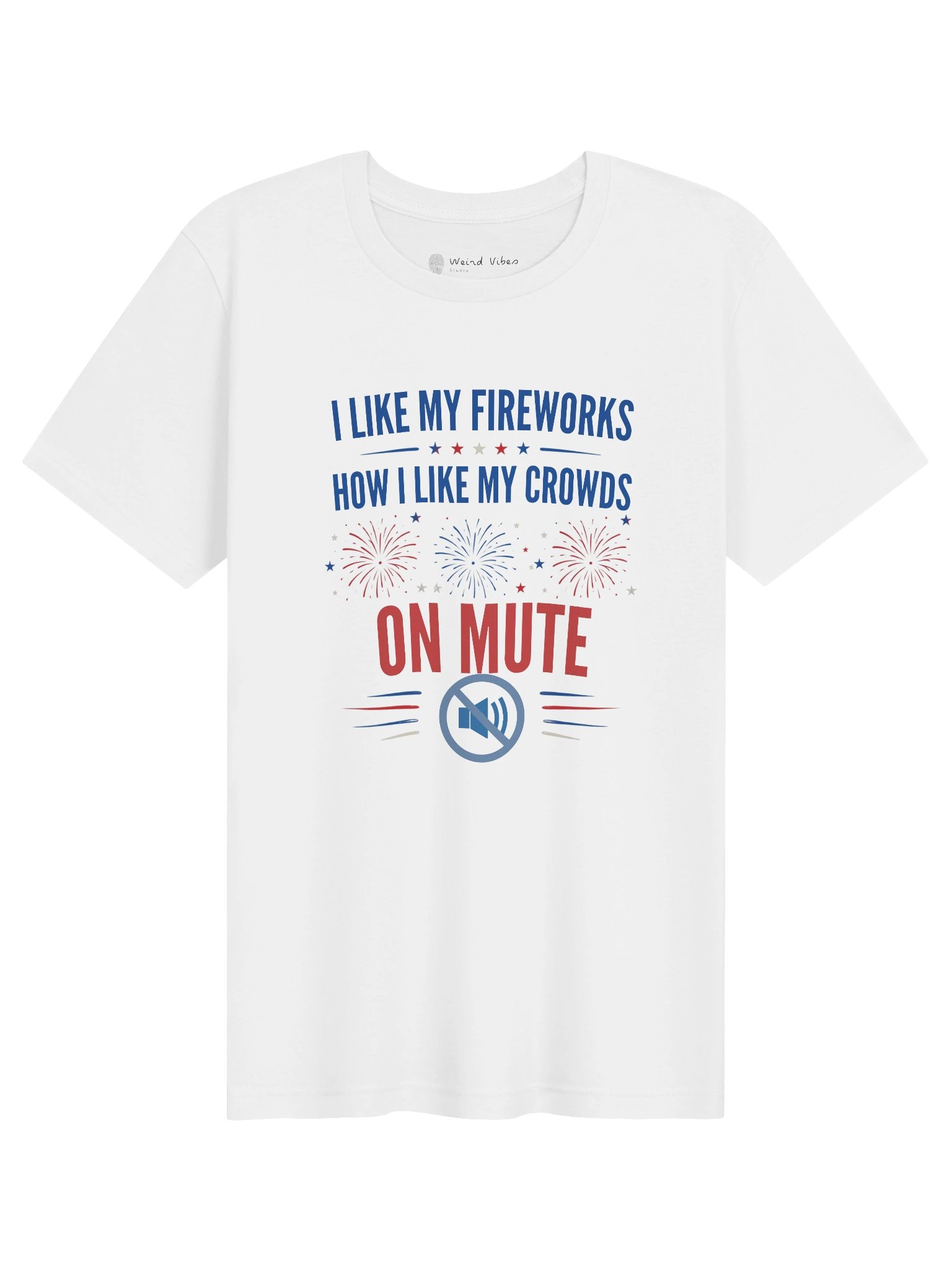 Fireworks for Neurodivergents - White Tee product image (1)