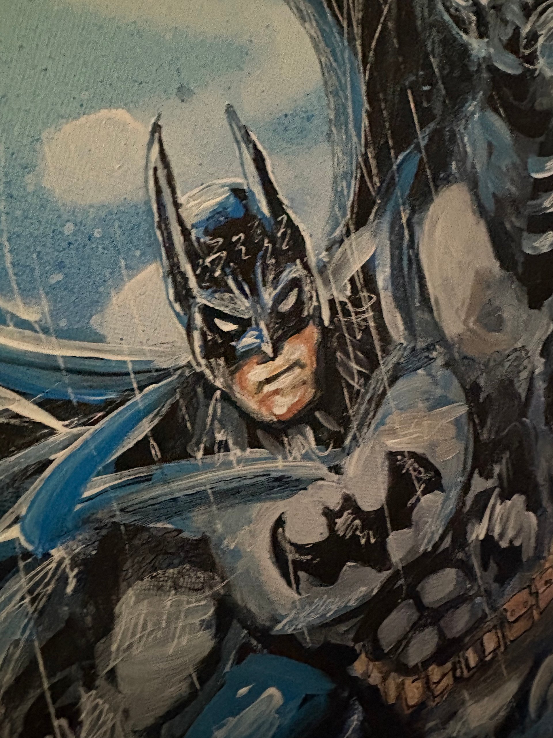 Canvas Prints of Batman Grappling in the Rain product image (5)