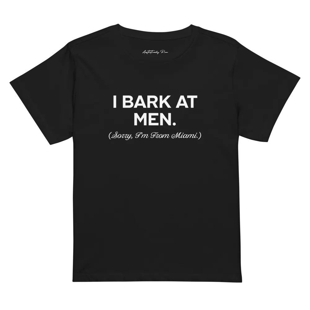 I BARK AT MEN BABY TEE product image (1)