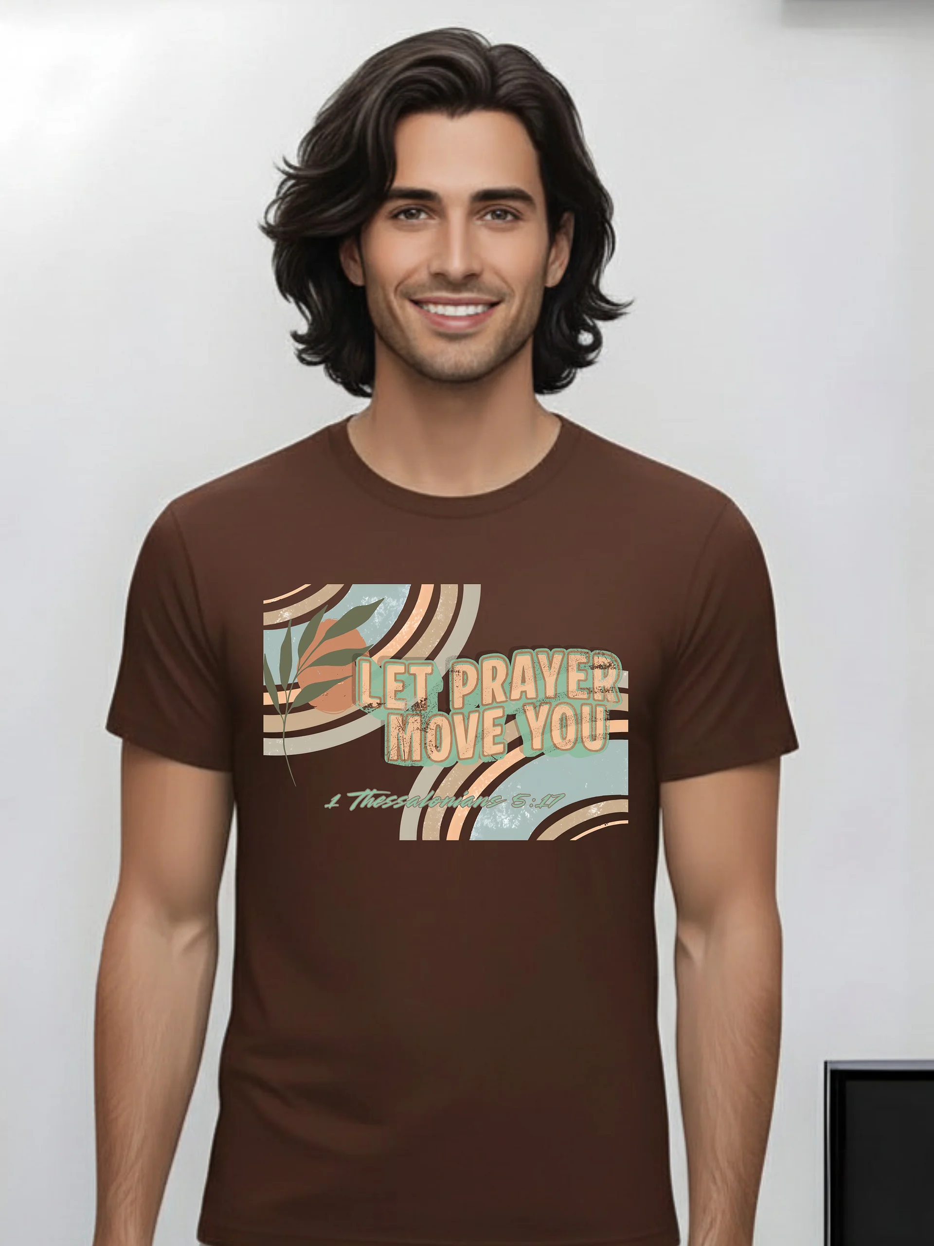 Let Prayer Move You Mens Boho Praise Dance T-Shirt product image (1)