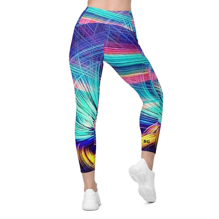 'Spiracles - Deluxe Edition' Sun-Protected Crossover Leggings with Pockets product image (2)