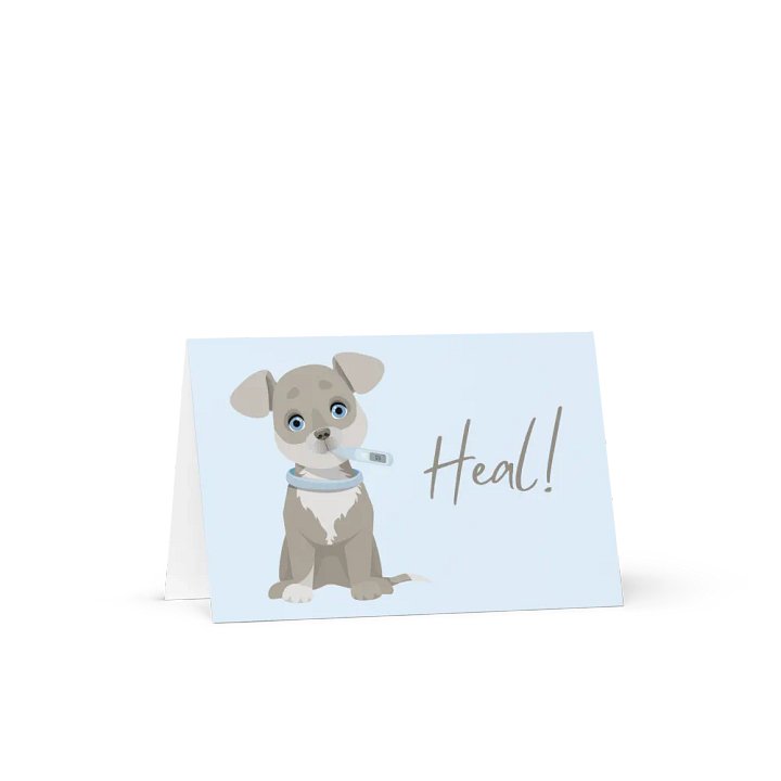 Get Well Soon Puppy and Thermometer product image (2)
